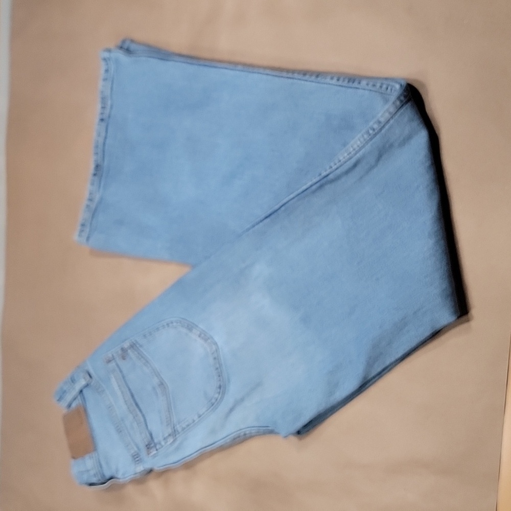 Madewell Size 24 Med-Light Wash 11" High Rise Flare Denim Blue Jeans, GUC